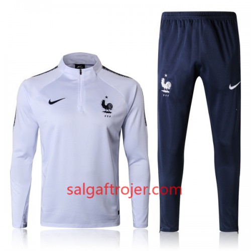 Frankrig Sweatshirt Dragt 2018 Hvid Frankrig Sweatshirt Dragt 2018 Hvid